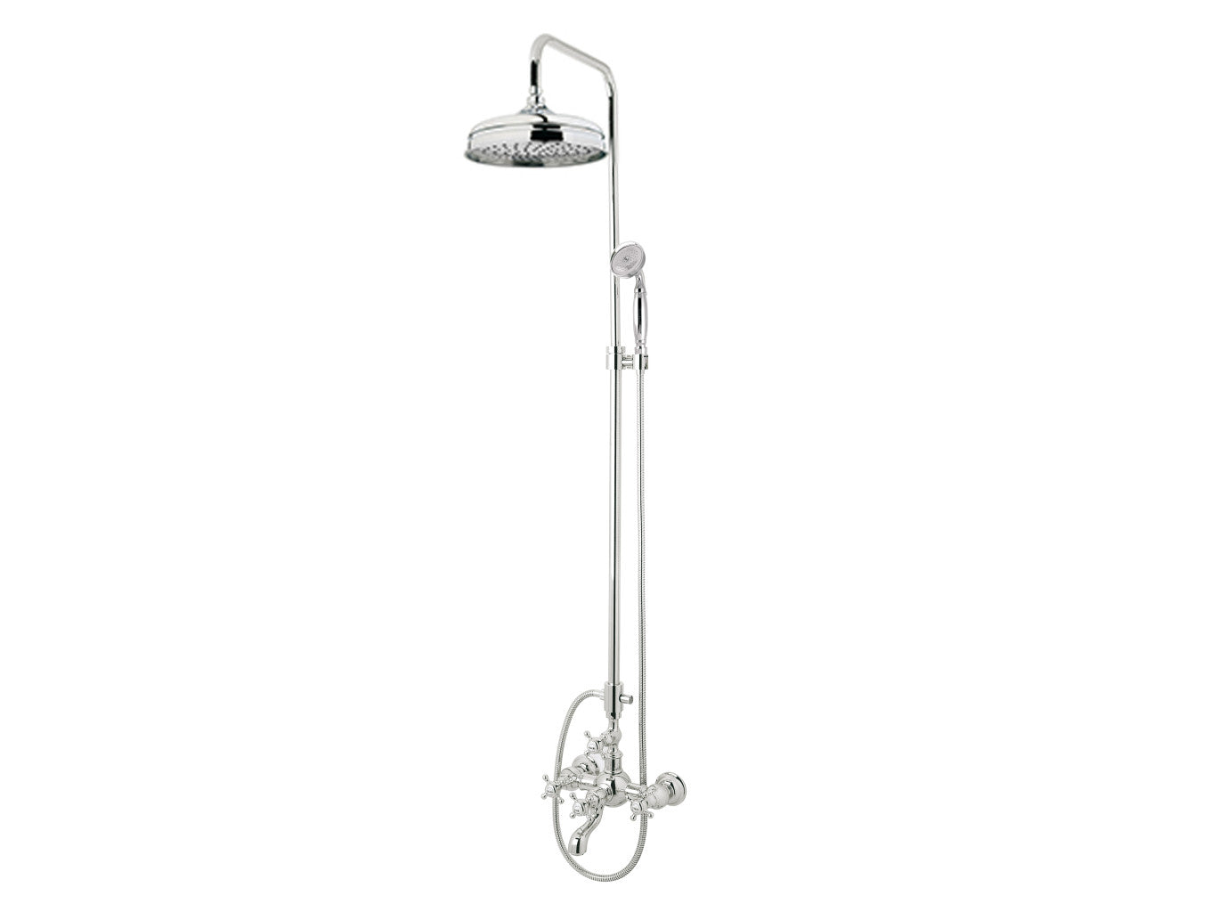 Bronces Mestre Retro Bath shower set with column - 035016-C00