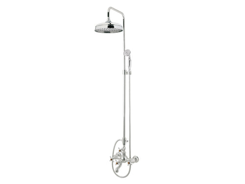 Atlantica Precious Bath shower set with column and tiger eye stone