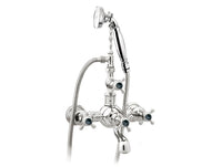 Bronces Mestre Retro Bath shower set with black porcelain - 035016-N00