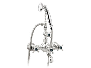 Bronces Mestre Retro Bath shower set with black porcelain - 035016-N00