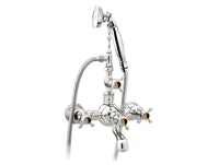 Bronces Mestre Atlantica Precious Bath shower set with tiger eye stone - 035016-TG0