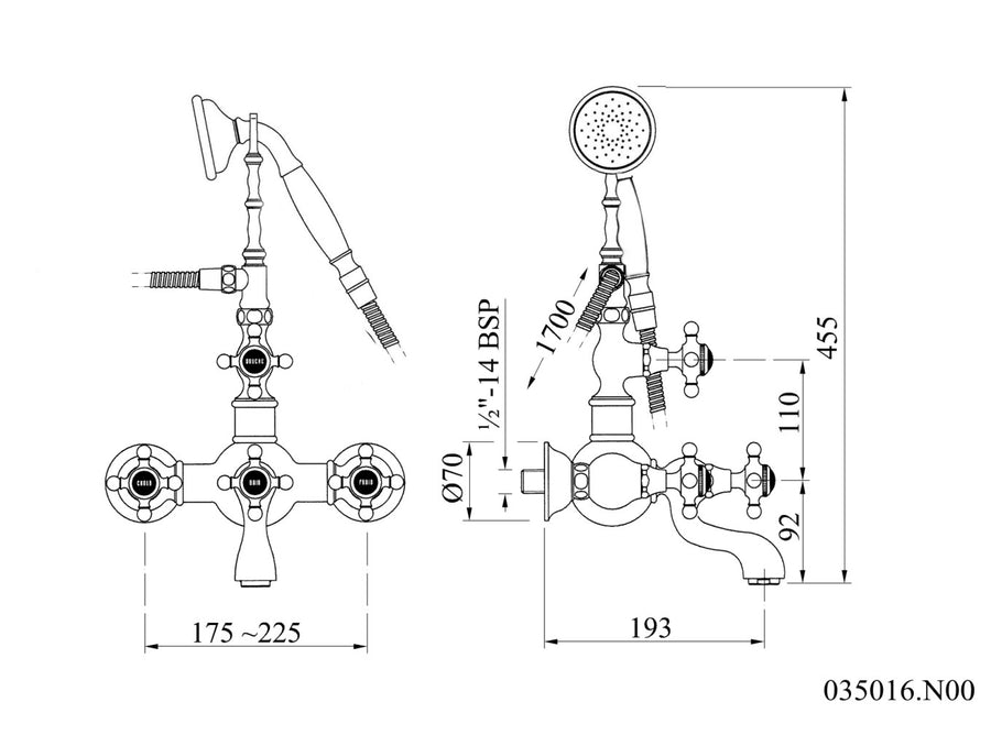 Technical drawing - Bronces Mestre