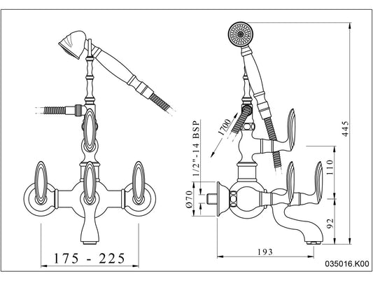 Technical drawing – Bronces Mestre