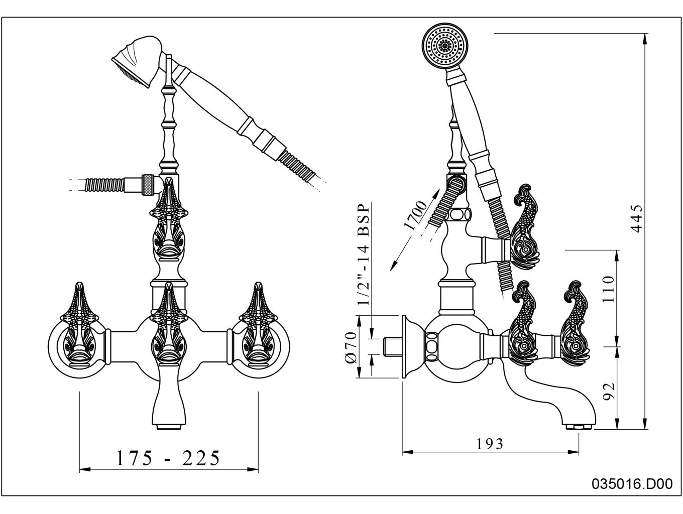 Technical drawing - Bronces Mestre