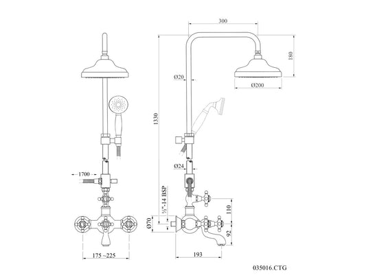 Technical drawing - Bronces Mestre