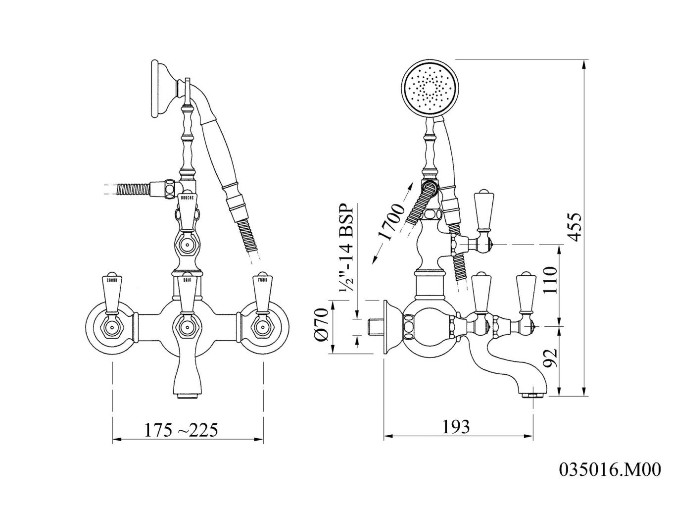 Technical drawing - Bronces Mestre