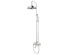 Bronces Mestre Retro Bath shower set with column and black porcelain - 035018-CN0