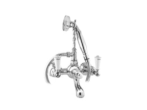 Bronces Mestre Retro Bath shower set with porcelain - 035018-M00