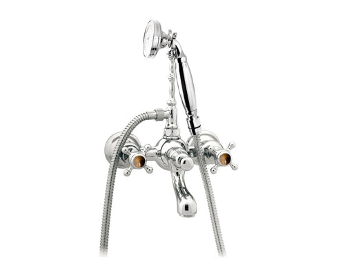 Atlantica Precious Bath shower set with tiger eye stone