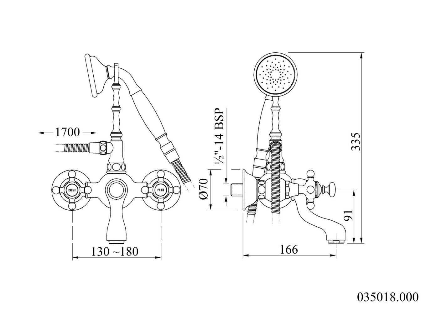 Technical drawing - Bronces Mestre
