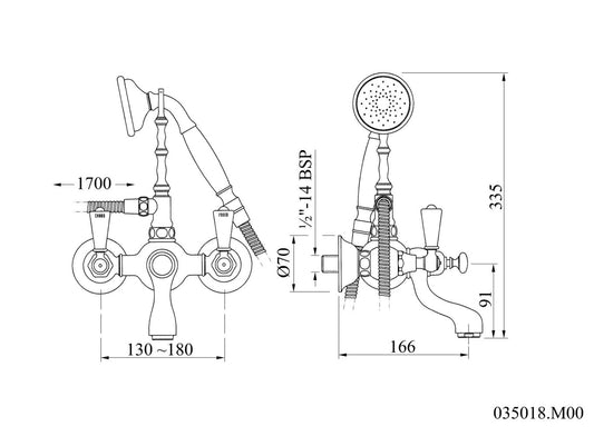 Technical drawing - Bronces Mestre