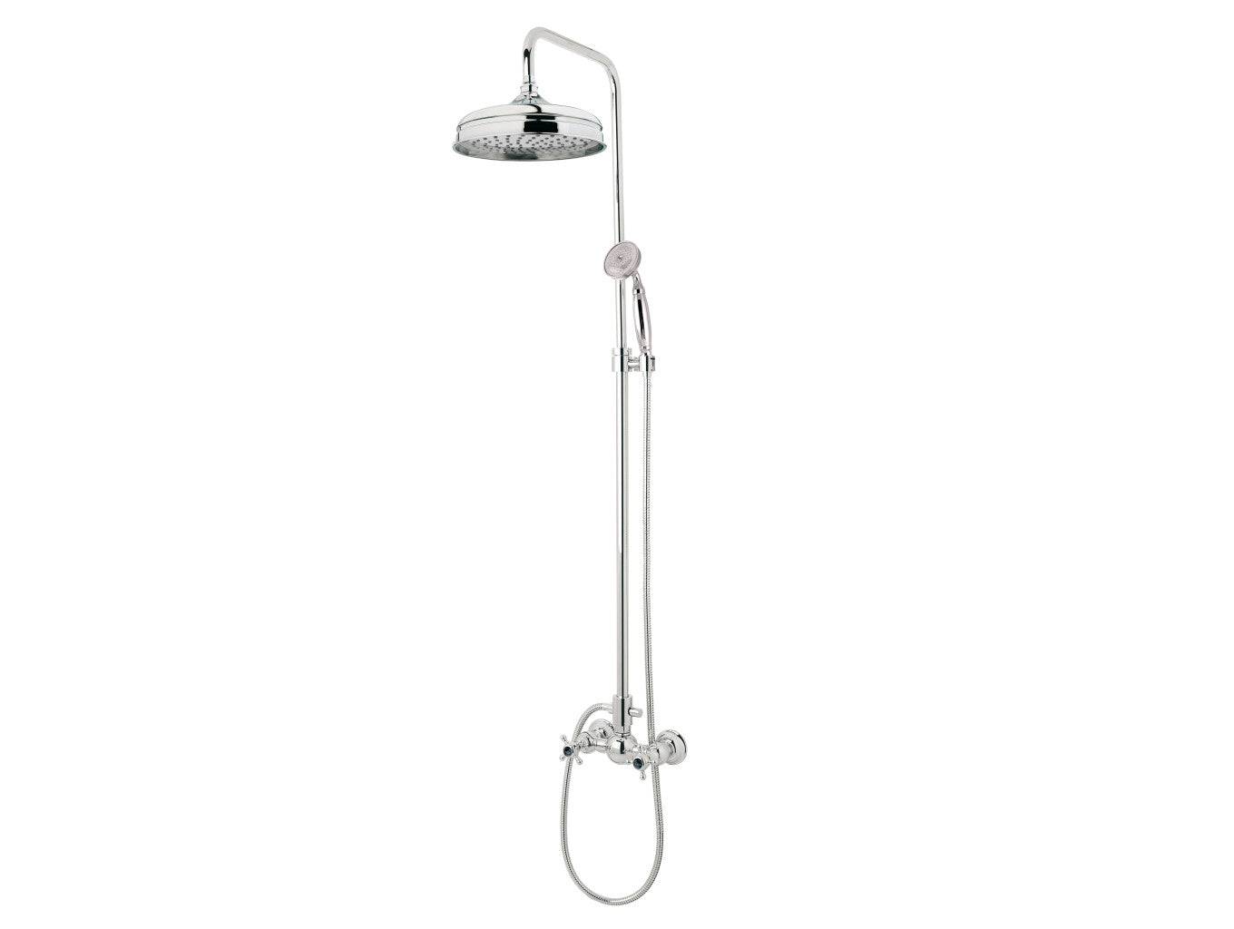 Bronces Mestre Retro Shower set with column and black porcelain - 035019-CN0