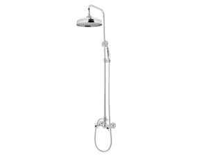 Bronces Mestre Retro Shower set with column and black porcelain - 035019-CN0