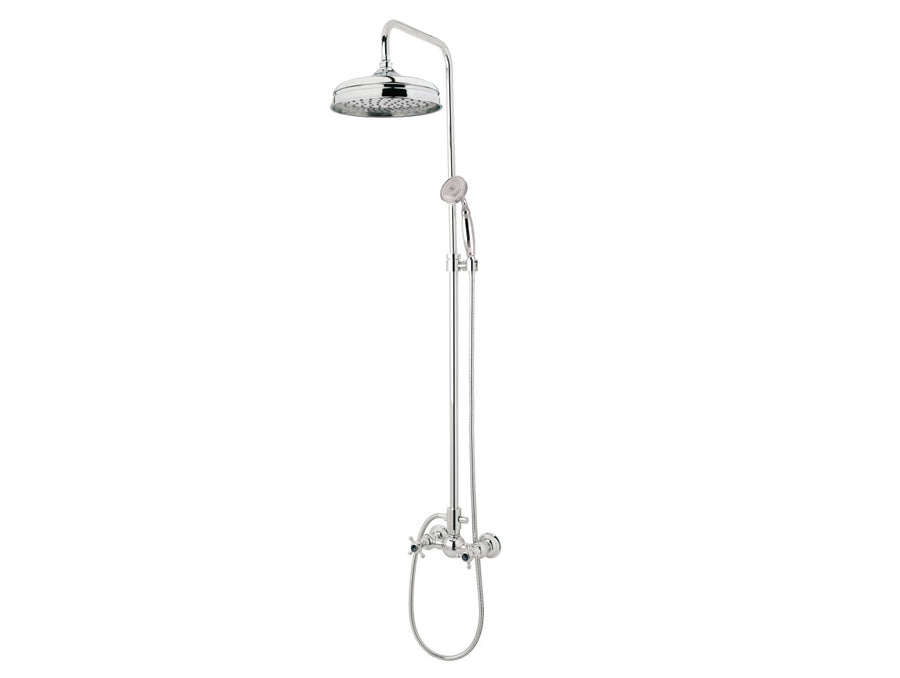 Bronces Mestre Retro Shower set with column and black porcelain - 035019-CN0