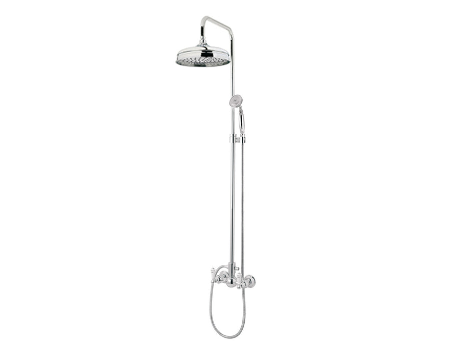 Bronces Mestre Retro Shower mixer with column and porcelain - 035019-MC0