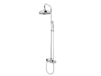 Bronces Mestre Retro Shower mixer with column and black porcelain - 035019-MCN