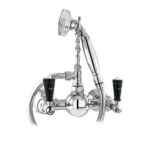 Bronces Mestre Retro Shower mixer with black porcelain - 035019-MN0