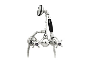 Bronces Mestre Retro Shower mixer with black porcelain - 035019-N00