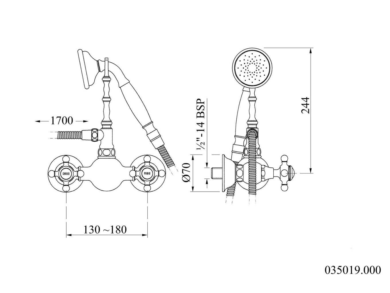 Technical drawing - Bronces Mestre