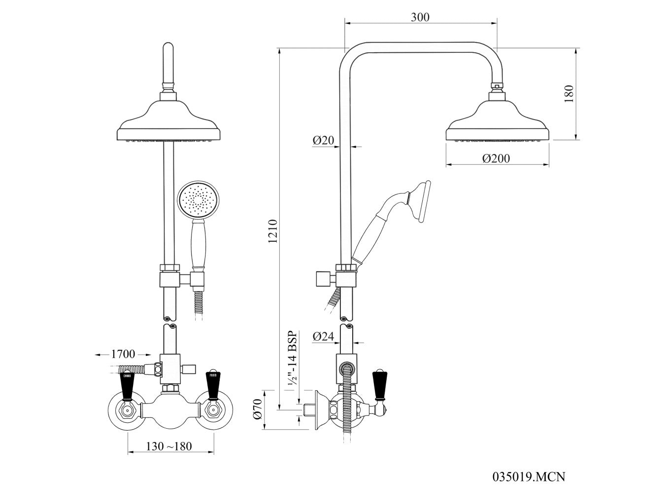 Technical drawing - Bronces Mestre