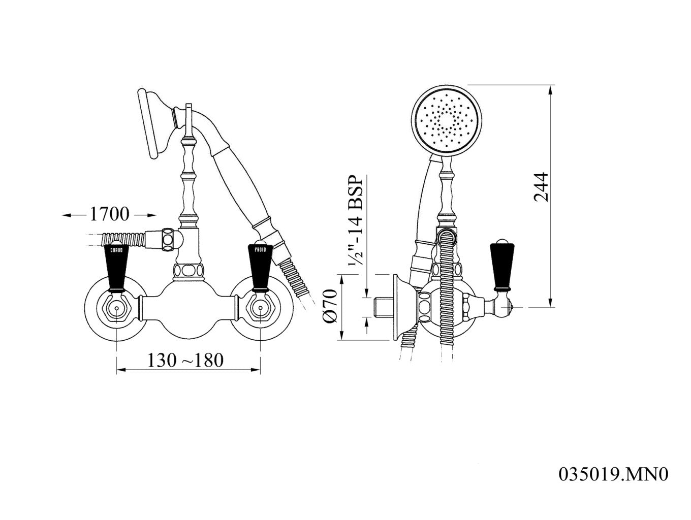 Technical drawing - Bronces Mestre