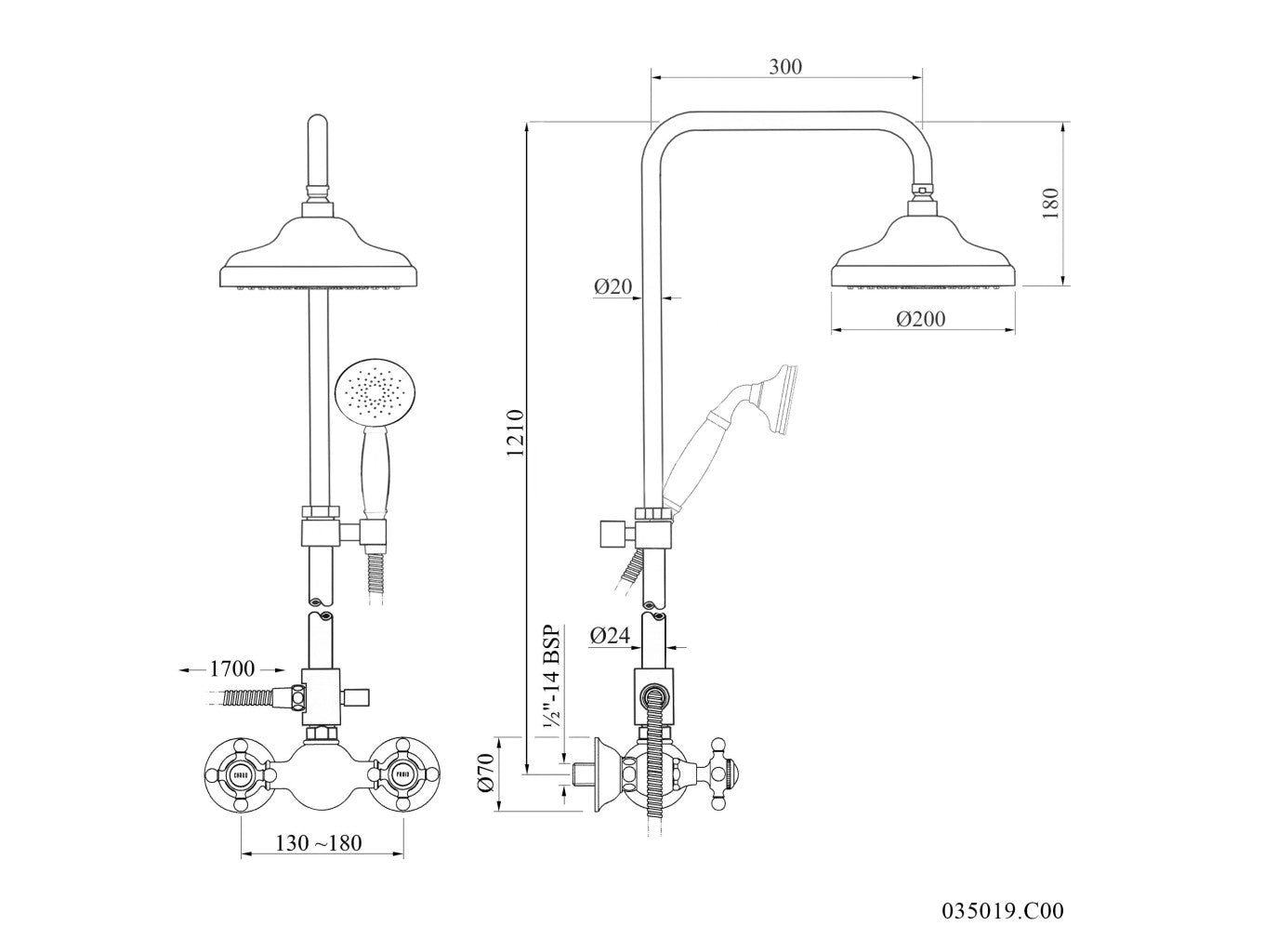 Technical drawing - Bronces Mestre
