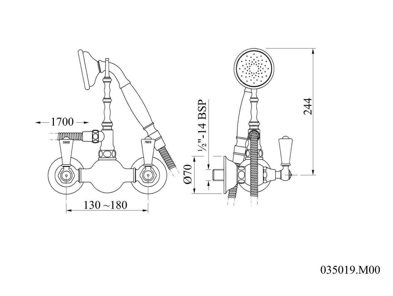 Technical drawing - Bronces Mestre