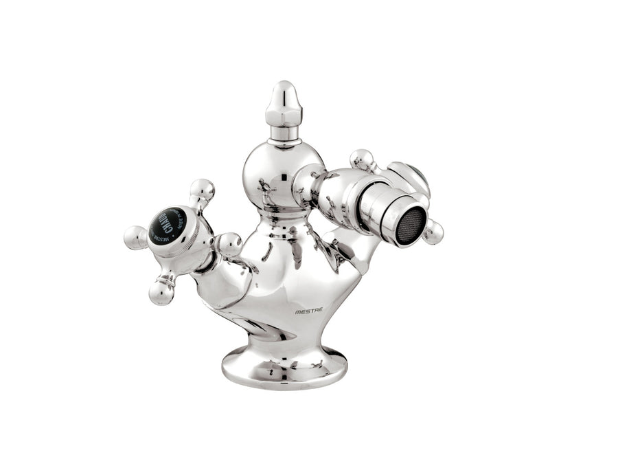 Bronces Mestre Retro One hole bidet mixer with black porcelain - 035021-N00