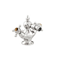 Bronces Mestre Atlantica Precious One hole bidet mixer with tiger eye stone - 035021