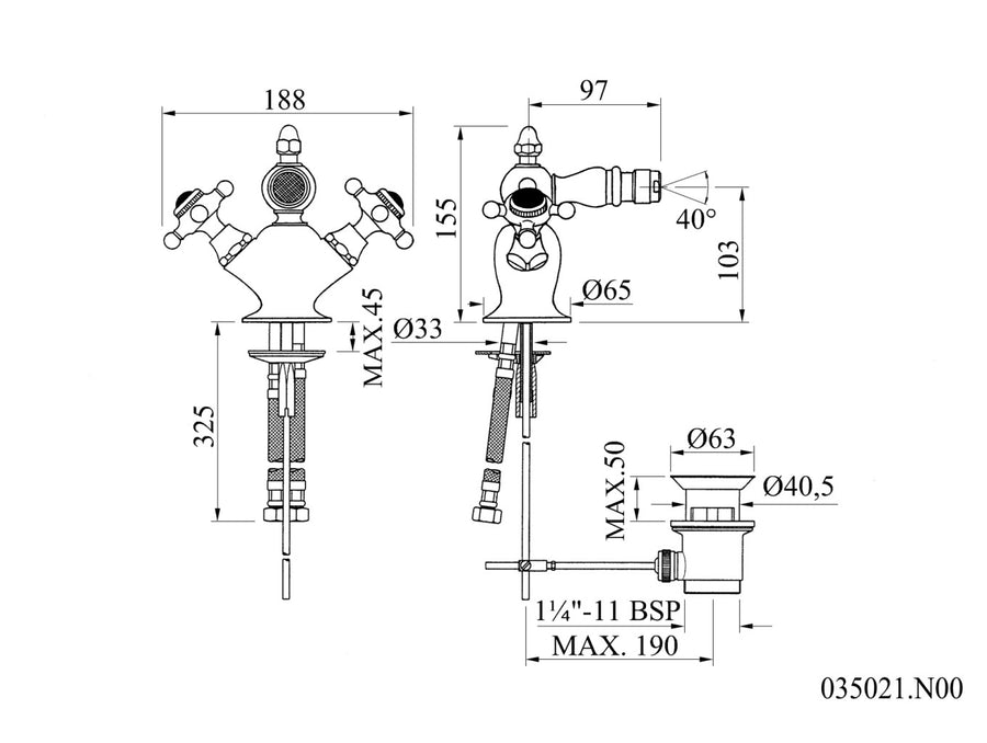 Technical drawing - Bronces Mestre