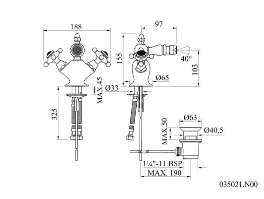 Technical drawing - Bronces Mestre