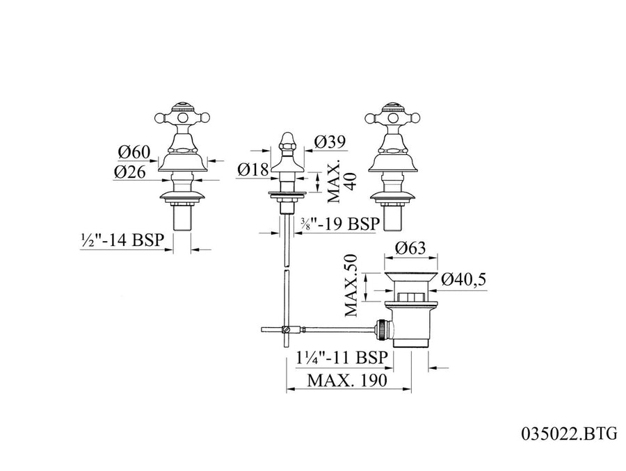 Technical drawing - Bronces Mestre