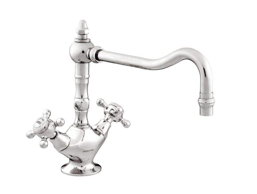 Bronces Mestre Atlantica Precious One hole sink mixer with porcelain - 035030-000