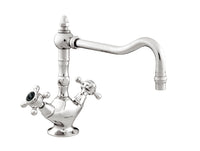 Bronces Mestre Atlantica Precious One hole sink mixer with black porcelain - 035030-N00