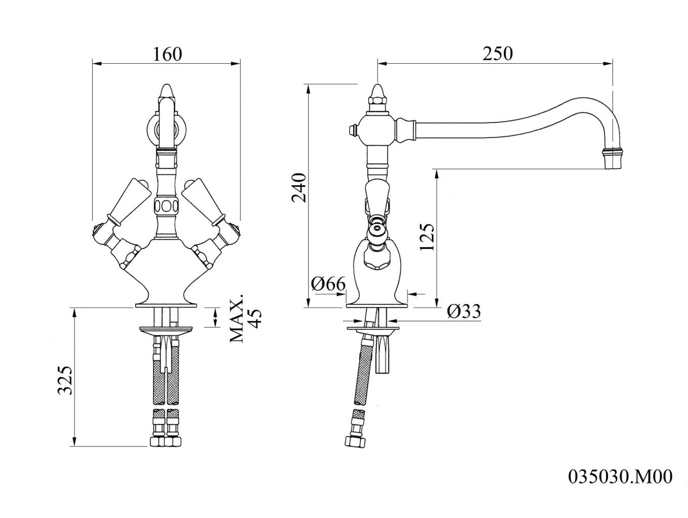 Technical drawing - Bronces Mestre