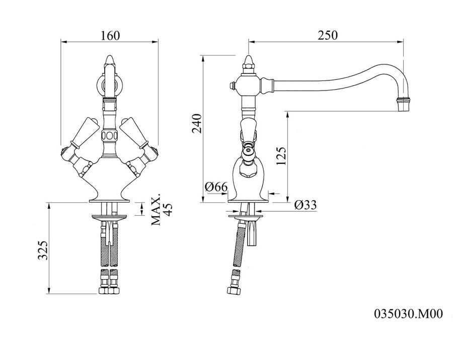 Technical drawing - Bronces Mestre