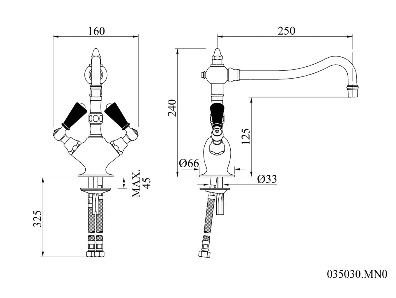 Technical drawing - Bronces Mestre