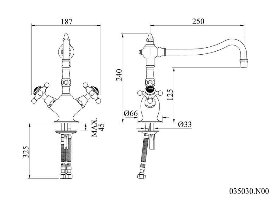 Technical drawing - Bronces Mestre