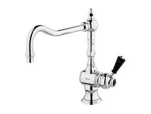 Bronces Mestre Atlantica Precious Kitchen monolever with black porcelain - 035031-MN0