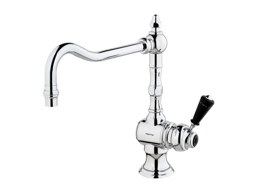 Bronces Mestre Atlantica Precious Kitchen monolever with black porcelain - 035031-MN0