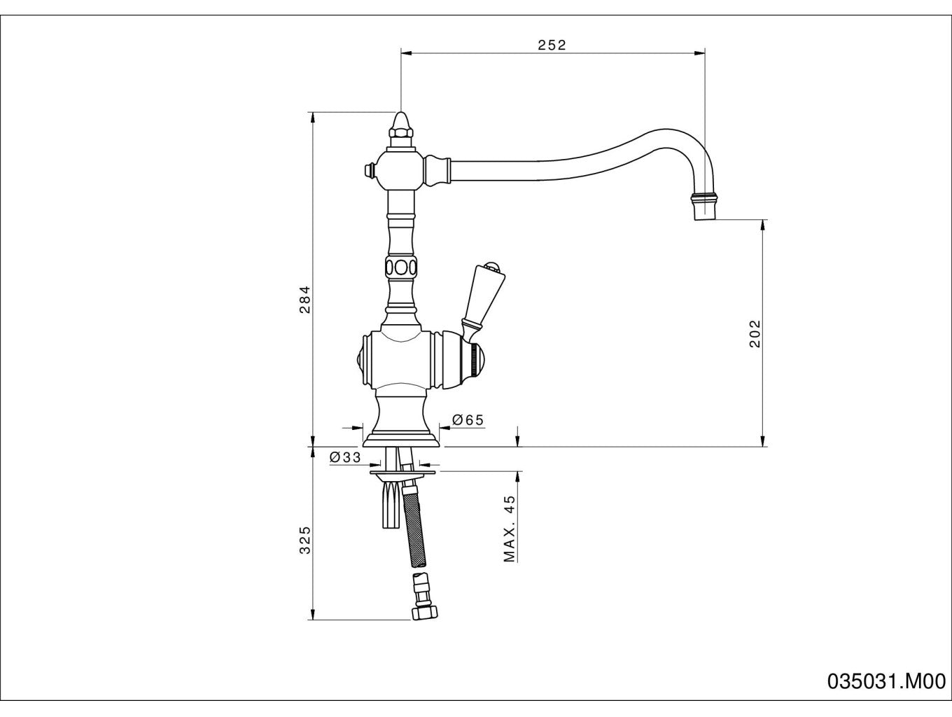 Technical drawing - Bronces Mestre