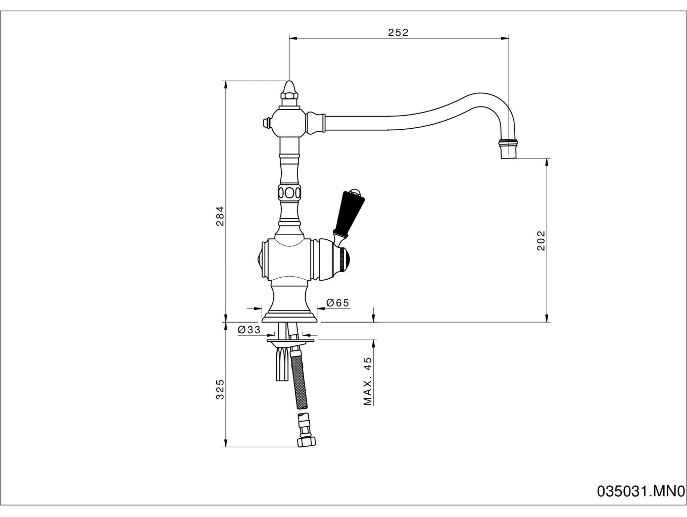 Technical drawing - Bronces Mestre