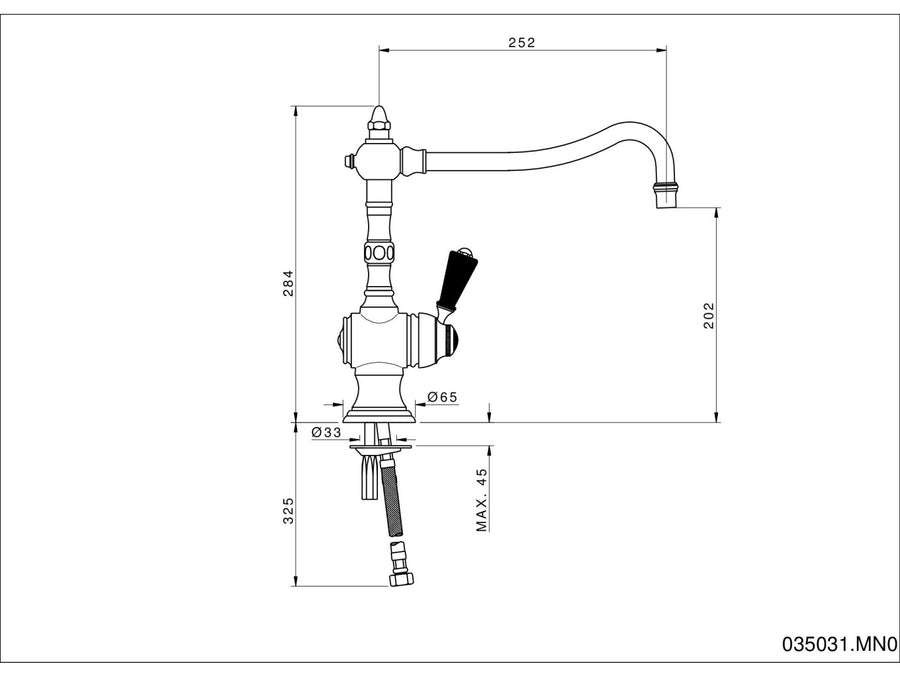 Technical drawing - Bronces Mestre