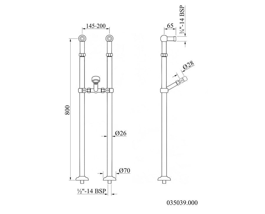 Technical drawing - Bronces Mestre