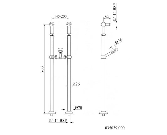 Technical drawing - Bronces Mestre