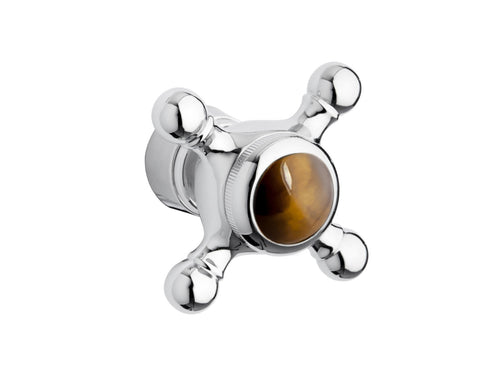 Atlantica Precious Handle kit for shower system with tiger eye stone