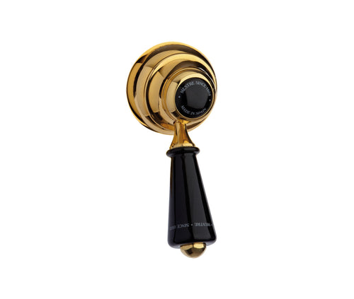 Atlantica Precious Handle kit for shower system with black porcelain