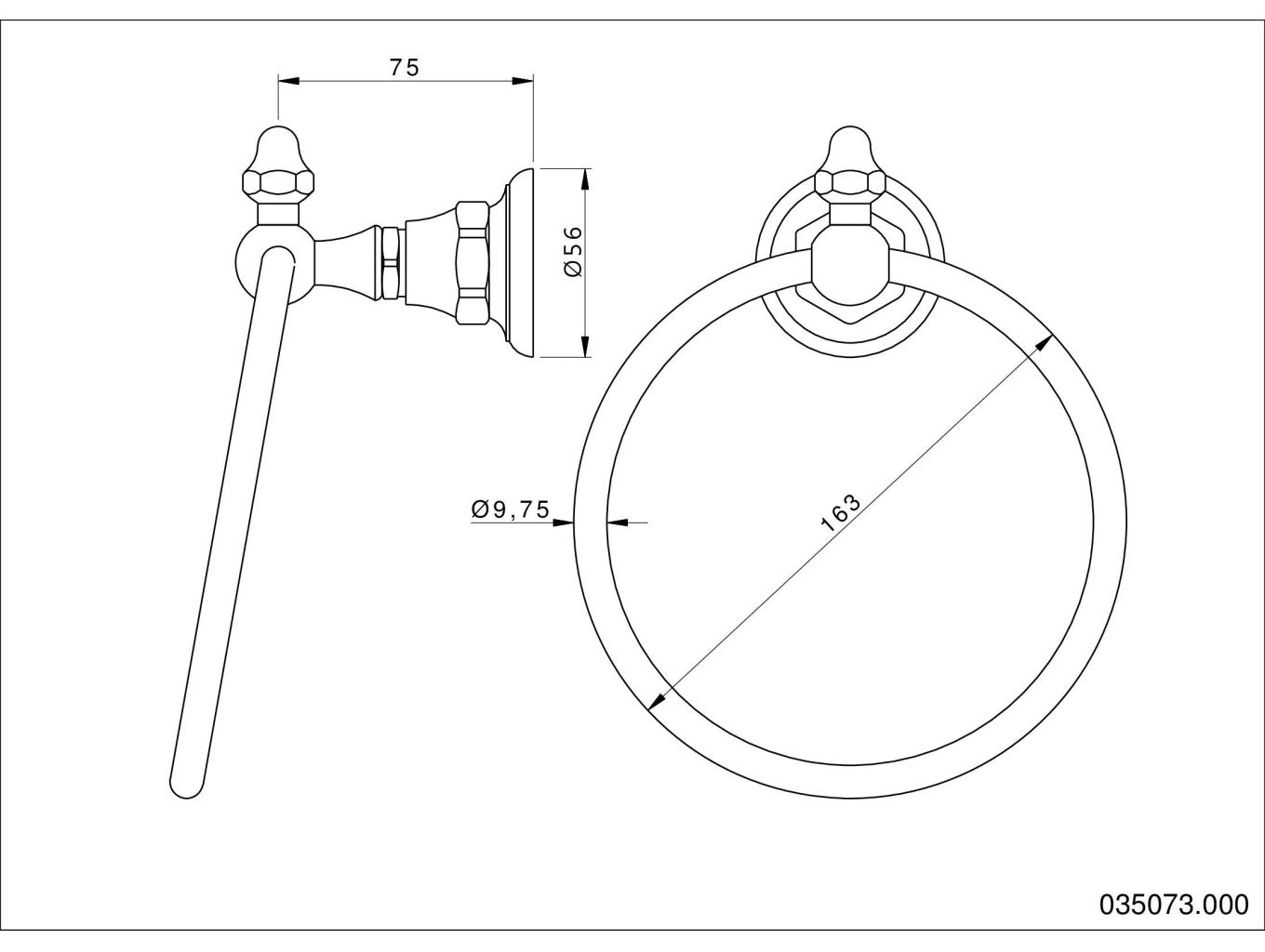 Technical drawing - Bronces Mestre