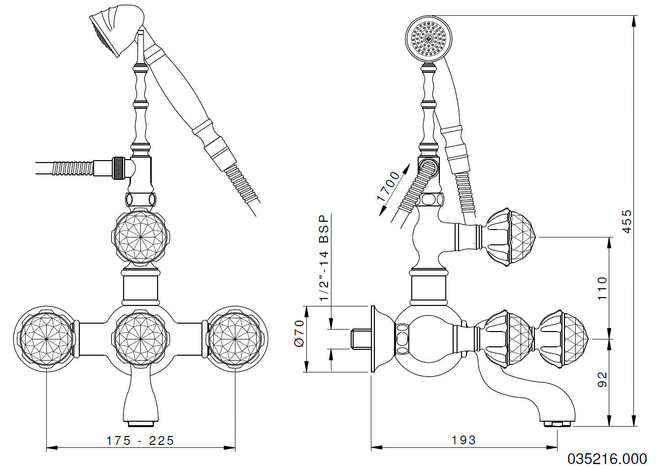 Technical drawing - Bronces Mestre