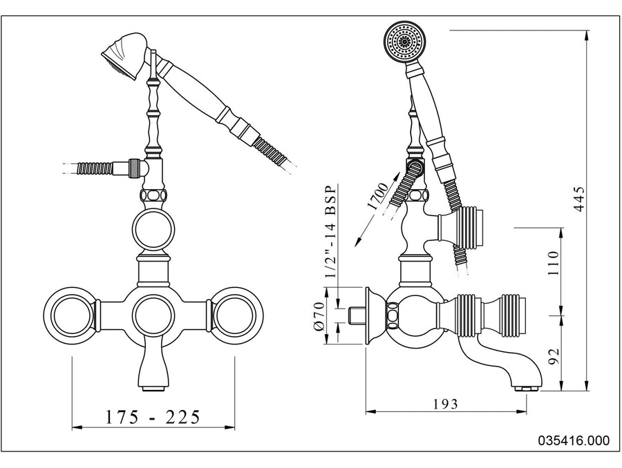 Technical drawing - Bronces Mestre